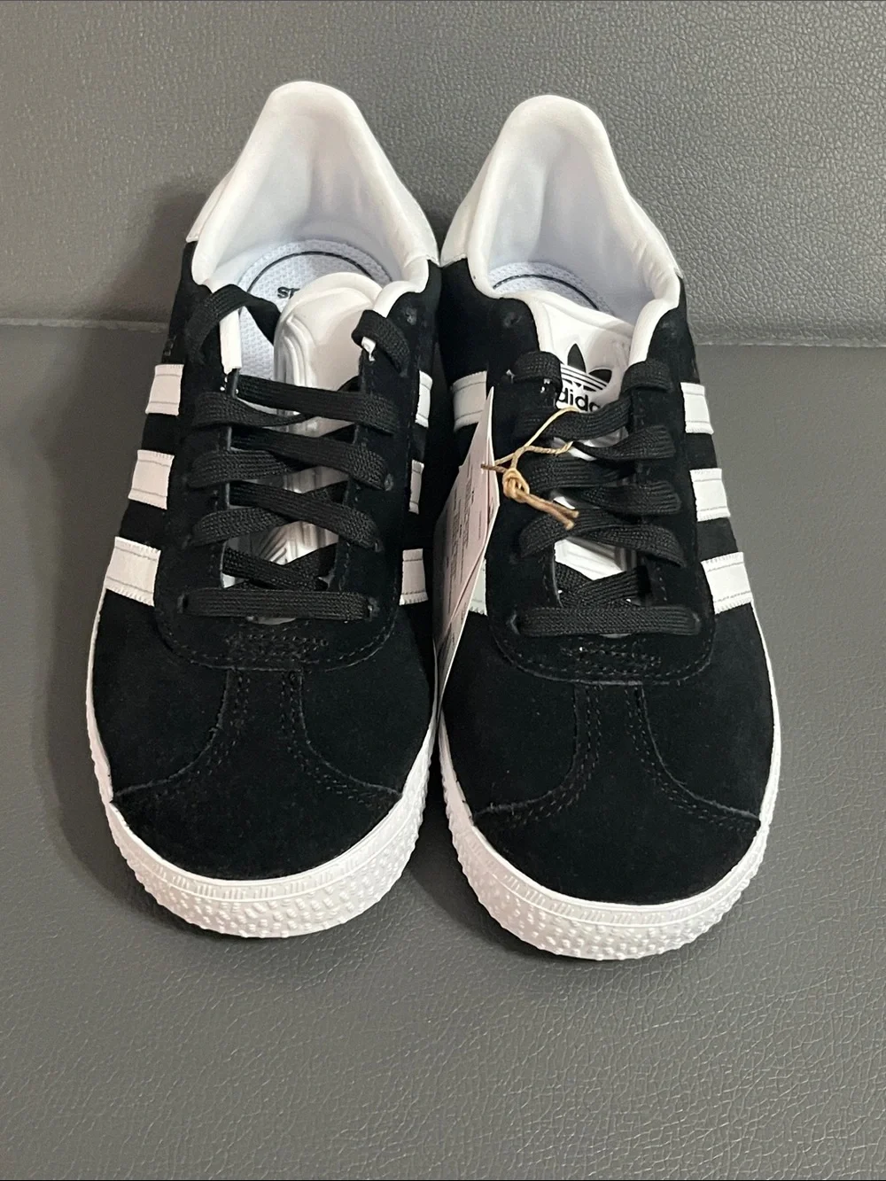adidas Gazelle Black with White Stripes